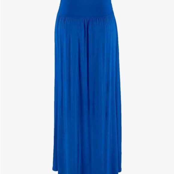 NWOT Strapless Blue Maxi Dress - Picture 3 of 4
